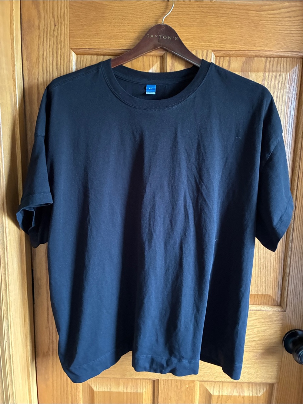 Old Navy Black Short Sleeve Crew Neck Tee